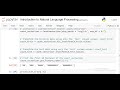 Introduction to Natural Language Processing in Python