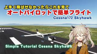 【MSFS】セスナを簡単に飛ばす手順を解説!　Cessna172 Skyhawk