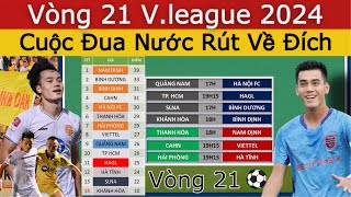 🛑Lịch Thi Đấu Vòng 21 V.league 2024 | Bảng Xếp Hạng Mới Nhất | Cuộc Đua Nước Rút Nam Định Bình Dương