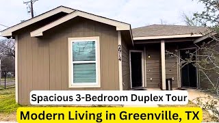 Modern Duplex Home Tour: 2914 Jones Street, Unit A in Greenville, TX—Spacious 3-Bedroom