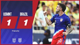 USA, Brazil draw 1-1 | USMNT 1-1 Brazil |  Game Highlights