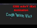 wAvY TeXt animation | SVG filter | feTurbulence [HTML and CSS TUTORIAL] for beginners