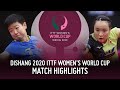 Mima Ito vs Sun Yingsha | 2020 ITTF Women's World Cup Highlights (1/2)