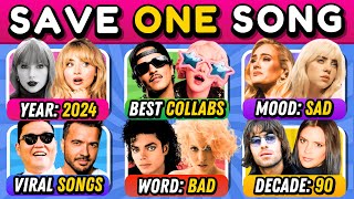 Save One Song: RANDOM Rules, Choose your Favorite Songs! 🎵🌟 | Music Quiz