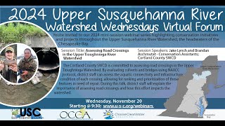 2024 Watershed Wednesdays Week 11 - Assessing Road Crossings