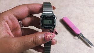 Casio Women’s LA670WA-1 + How to Adjust Strap | Unboxing