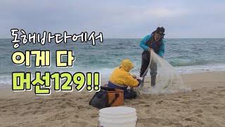 바다투망 : 동해바다에서 이게 다 머선129! feat.만선의 꿈 rede de pesca 撒网 Quăng Chài Bắt Cá cast net fishing