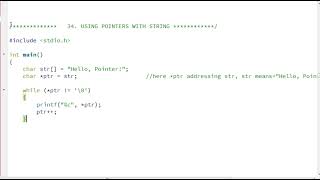 "Mastering C Programming: From Basics to Beyond | [ C_LANGUAGE ]" 34 Using pointers with string