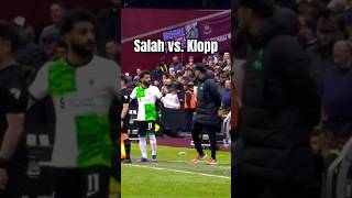 Salah vs. Klopp 😬 Argument on touchline (West Ham 2-2 Liverpool)