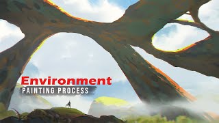 I Draw Environment Concept Art Digital Painting Process PHOTOSHOP