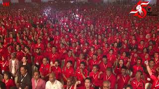 Presiden Joko Widodo menyanyikan lagu Hymne di HUT PDI Perjuangan