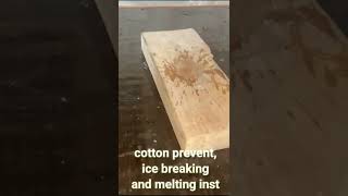 Normal Ice Cube Vs Cotton Ice Cube Breking through Hammer  #shorts