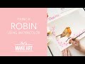 Let's Paint a Robin | Watercolor Bird Painting Tutorial by Sarah Cray of Let's Make Art