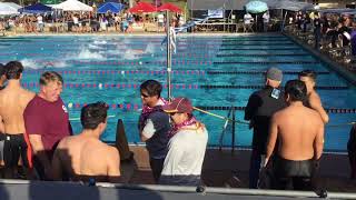 Marlin first to the wall in 50 Freestyle in 22.33 seconds