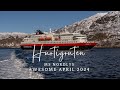 Hurtigruten MS Nordlys - full coastal voyage - April 2024