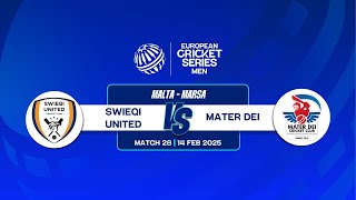 Match 28 - SWU vs MTD | Highlights | ECS Malta, 2025 | 14 Feb 2025 | ECS25.028