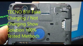 Tecno B1f phones me Slow / Fake charging problem || Charging Not Show ka solution in tecno phones |