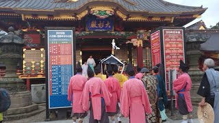 江戸崎囃子連  大杉神社にて演奏③  踊り入り 神輿帰着 しまい馬鹿～しまい砂切 2019.10.27.