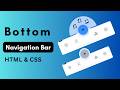Build a STUNNING Bottom Menu Bar with HTML & CSS