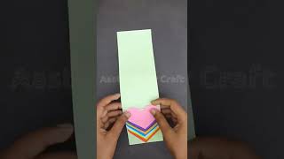 heart Rainbow🌈 card diy for father's day/how to make a paper rainbow heart father's day card #shorts