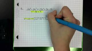 2.3 Polynomial Long Division