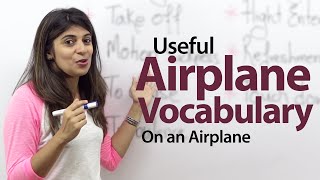 On an Airplane - English Vocabulary Lesson