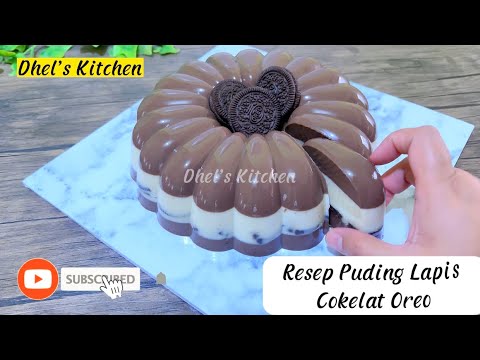 Resep Puding Lapis Cokelat Oreo ANTI GAGAL - YouTube