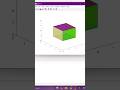 3d color changing rotating cube #short #3d #cube #color #coding #software #reel #trending