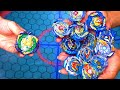 REAL LIFE ANIME STADIUM BATTLE with VANISH FAFNIR vs ALL VALKYRIE VALTRYEK BEYS | Beyblade Burst