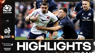 HIGHLIGHTS | 🏴󠁧󠁢󠁳󠁣󠁴󠁿 SCOTLAND V FRANCE 🇫🇷 | 2024 GUINNESS MEN'S SIX NATIONS RUGBY