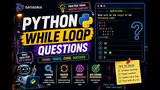 While Loop Excercise | Datadrix | Python programming |