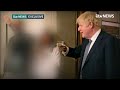 exclusive boris johnson pictured drinking at downing street party during lockdown itv news