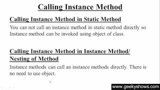 56. Instance Method without Parameter in Java Programming (Hindi)