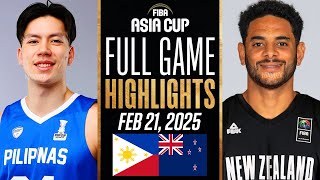 GILAS PILIPINAS vs NEW  ZEALAND FULL GAME HIGHLIGHTS | 2025 FIBA ASIA CUP QUALIFIERS HIGHLIGHTS 2K25