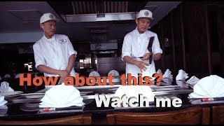 TRICKS  PRACTICE, FREESTYLE BY TEPPANYAKI CHEF