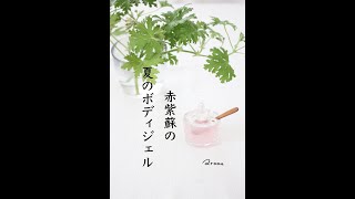 【有料級だよ】赤紫蘇のボディジェルを作ろう/植物美容　　　#shorts