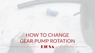 How to change gear pump rotation