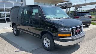 Black 2023 GMC Savana Cargo Van Review Calgary Alberta - Wolfe Calgary