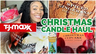 HUGE TJ MAXX HOMEWORX CHRISTMAS CANDLE HAUL ! YUMMY GOURMAND CANDLES 😍😍😍