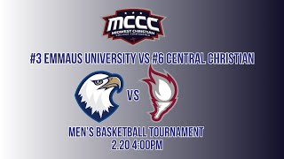 2024-25 MCCC MBB Tournament: #3 Emmaus vs. #6 Central Christian College of the Bible