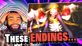 FIRST TIME Reacting to OVERLORD Endings 1-4 | Musician Reacts
