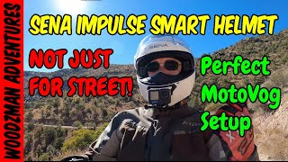 Sena Impulse Smart Helmet GoPro Hero 12 The Perfect MotoVlog Setup #sena #senabluetooth #crf300l