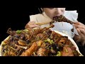 Eating fried duck noodles with rice MUKBANG ASMR