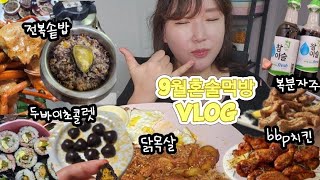 혼술먹방vlog 9월 건강챙긴다고 부지런히 먹은일상모음.zip