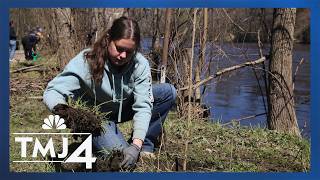 Planting 150 trees in honor of Earth Day