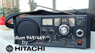 Palladium 949 / 469 aka Hitachi KH-2200 aka Aimor TR-105 early morning upper Shortwave band scan.