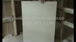 Which is the right side of plasterboard to use