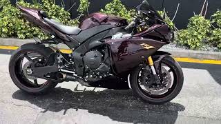 2014 Yamaha YZF-R1 Burgundy BRUTAL Coffman’s Exhaust!