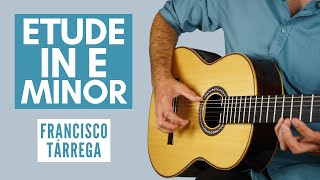 How to Play Estudio in E Minor by Francisco Tárrega on Guitar