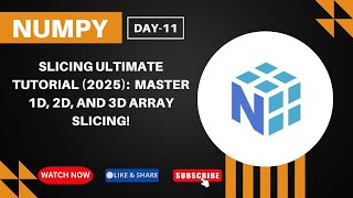NumPy Slicing ULTIMATE Tutorial (2025): Master 1D, 2D, and 3D Array Slicing for Beginners